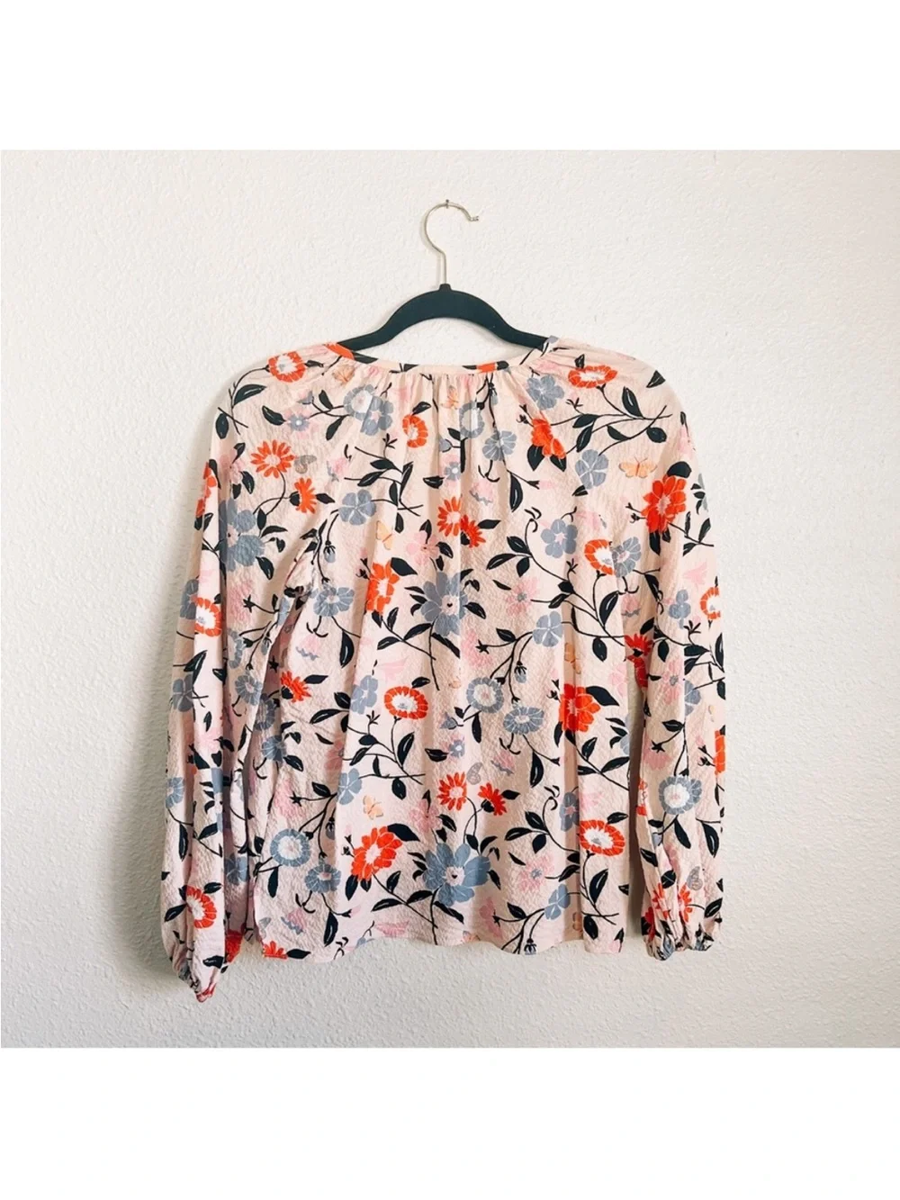 Kate spade floral seersucker top